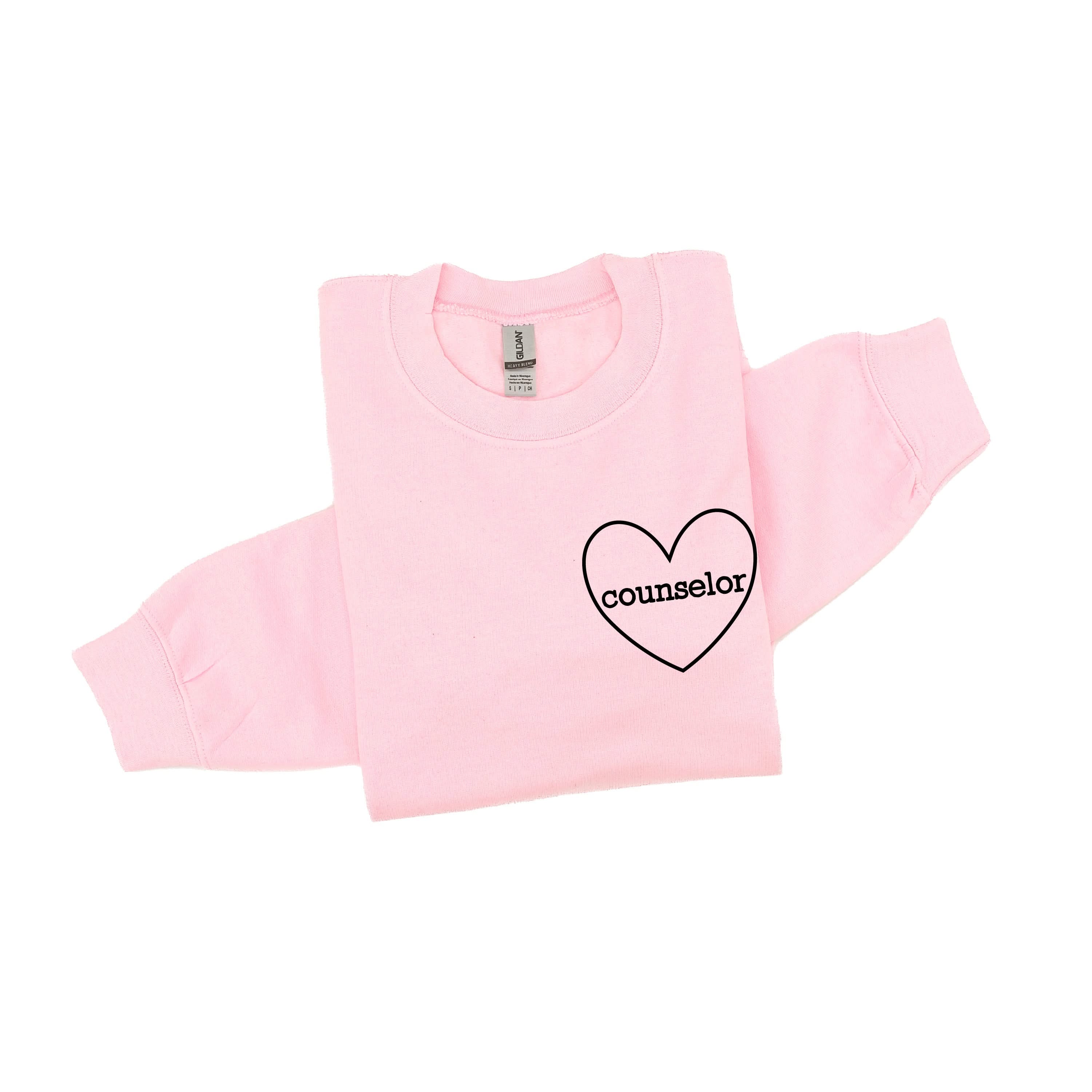 Counselor (Heart Around) - BASIC Fleece Little Mama Shirt Shop LLC