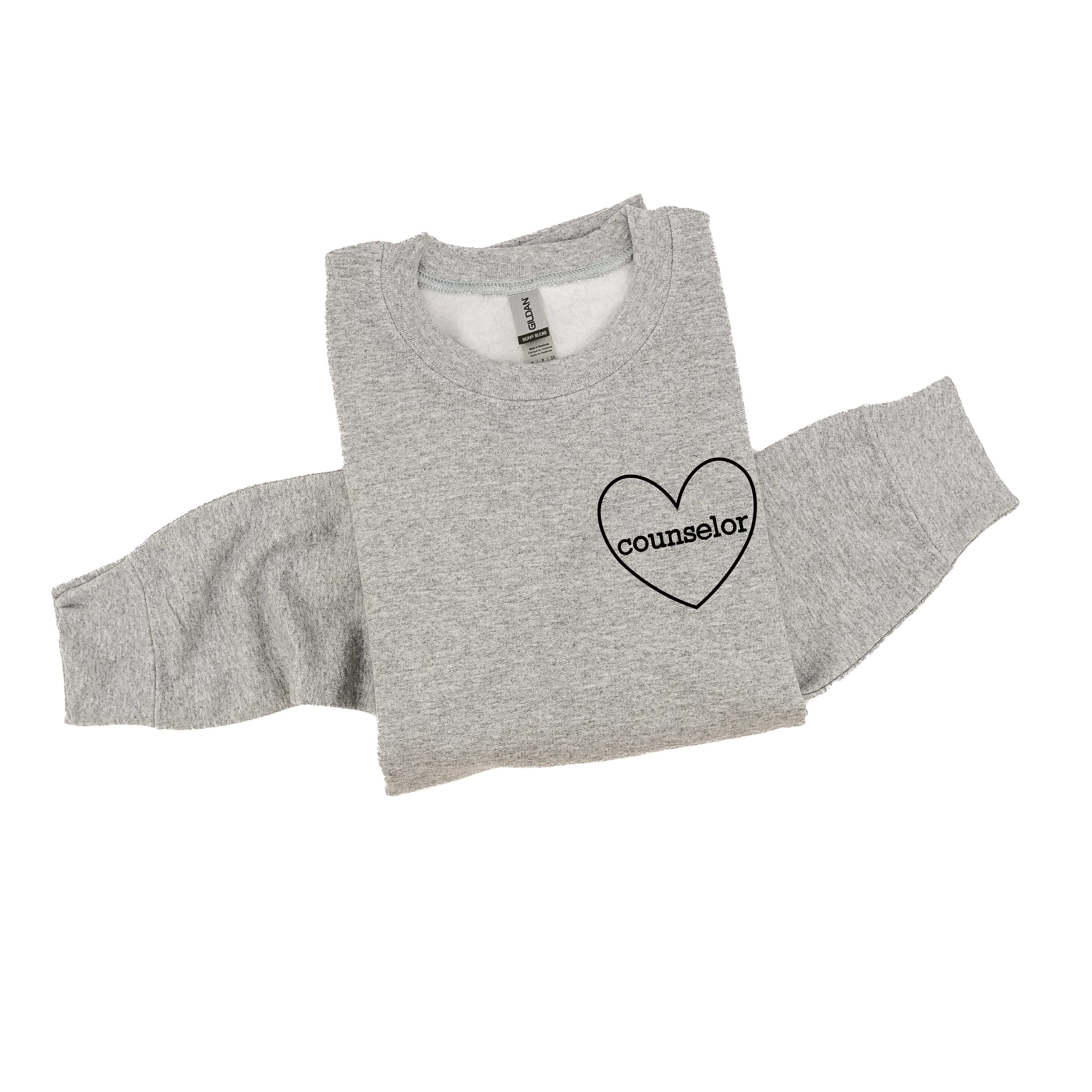 Counselor (Heart Around) - BASIC Fleece Little Mama Shirt Shop LLC
