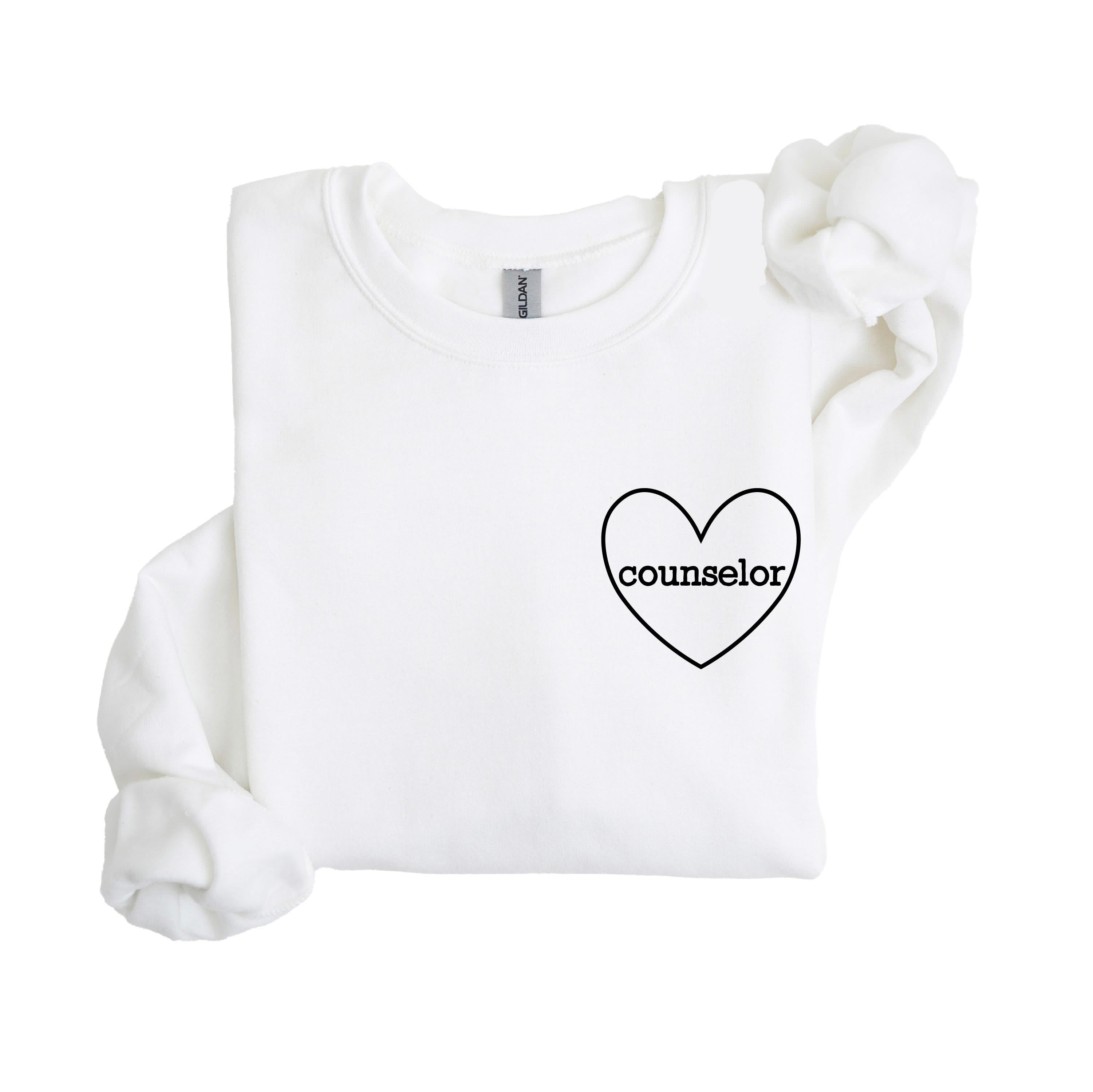 Counselor (Heart Around) - BASIC Fleece Little Mama Shirt Shop LLC