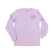 Counselor (Heart Around) - LONG SLEEVE Comfort Colors Tee Little Mama Shirt Shop
