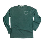 Counselor (Heart Around) - LONG SLEEVE Comfort Colors Tee Little Mama Shirt Shop