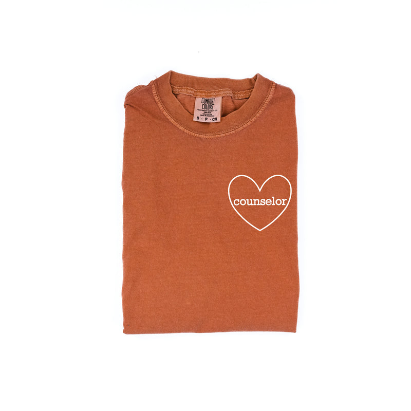 Counselor (Heart Around) - SHORT SLEEVE COMFORT COLORS TEE