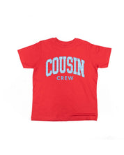 COUSIN CREW Gingham Print Tee - Child Red White & Blue Patriotic Shirt | Little Mama Shirt Shop Little Mama Shirt Shop