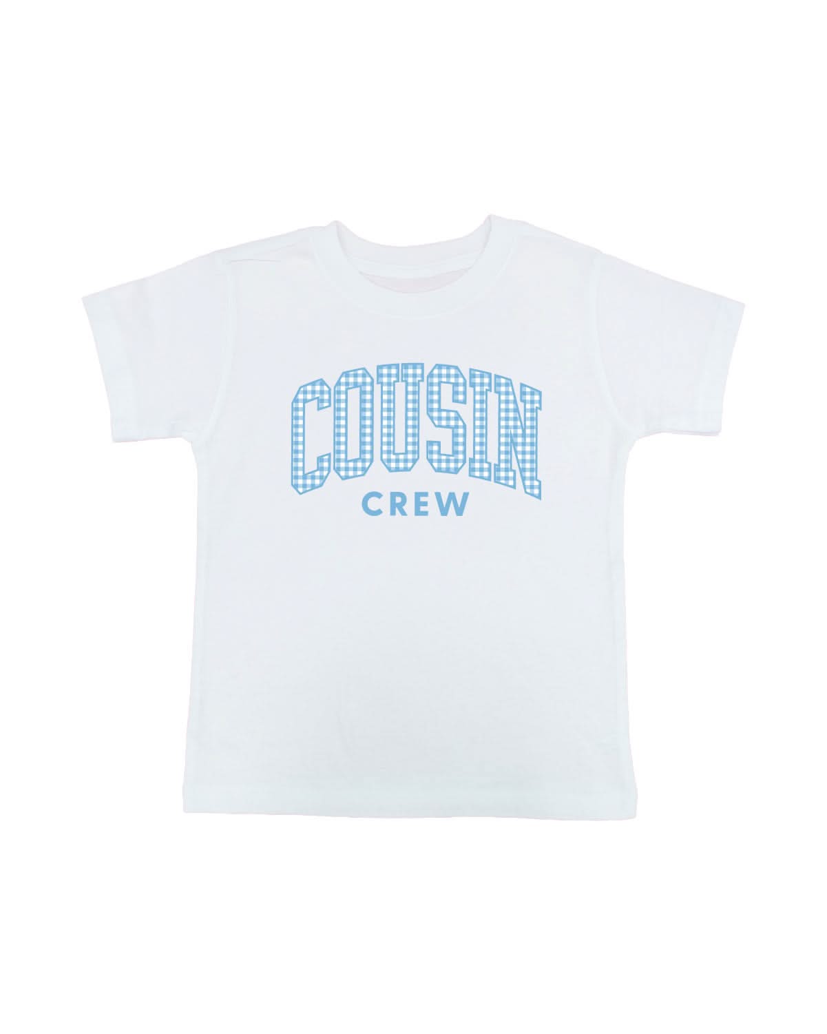 COUSIN CREW Gingham Print Tee - Child Red White & Blue Patriotic Shirt | Little Mama Shirt Shop Little Mama Shirt Shop
