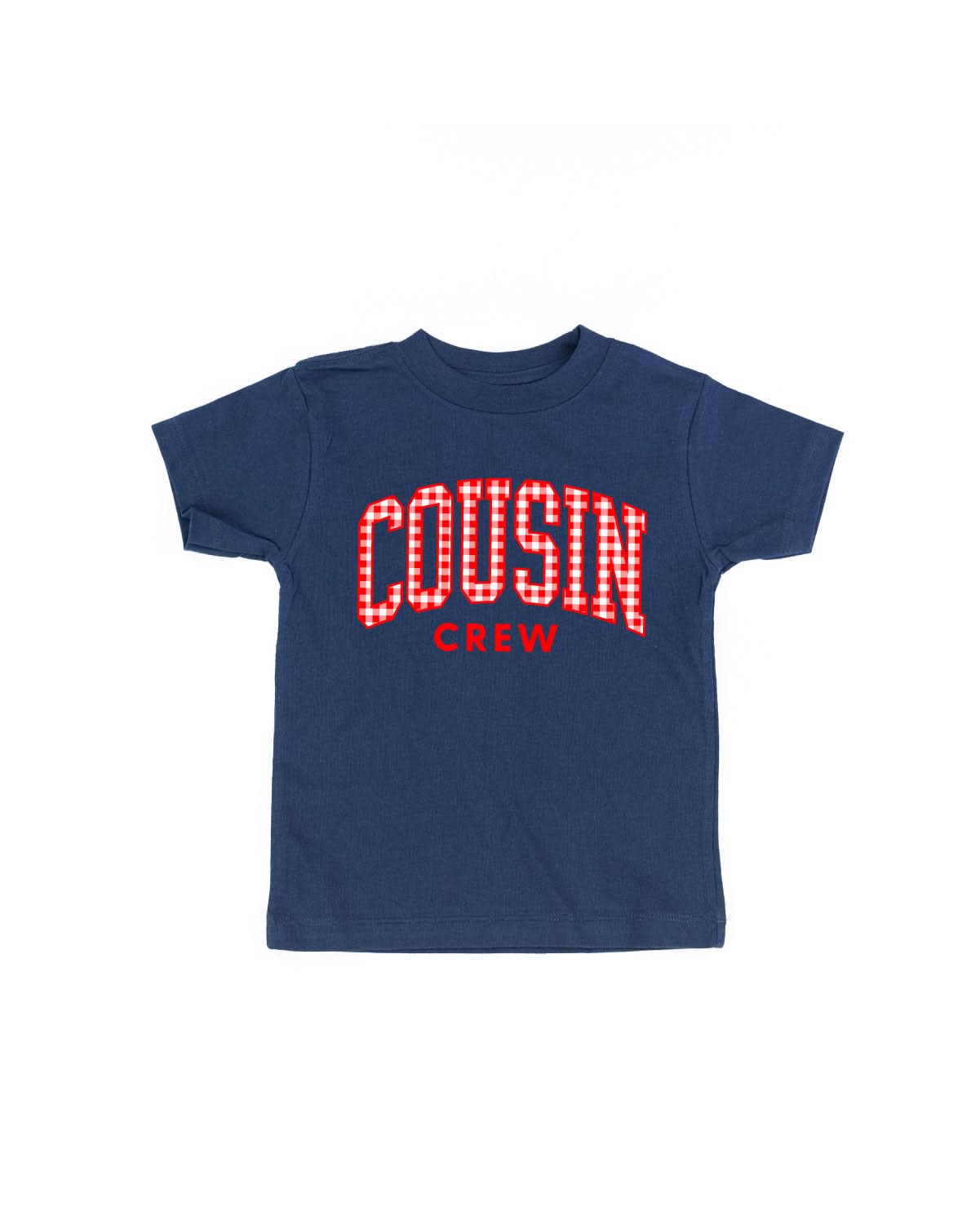 COUSIN CREW Gingham Print Tee - Child Red White & Blue Patriotic Shirt | Little Mama Shirt Shop Little Mama Shirt Shop