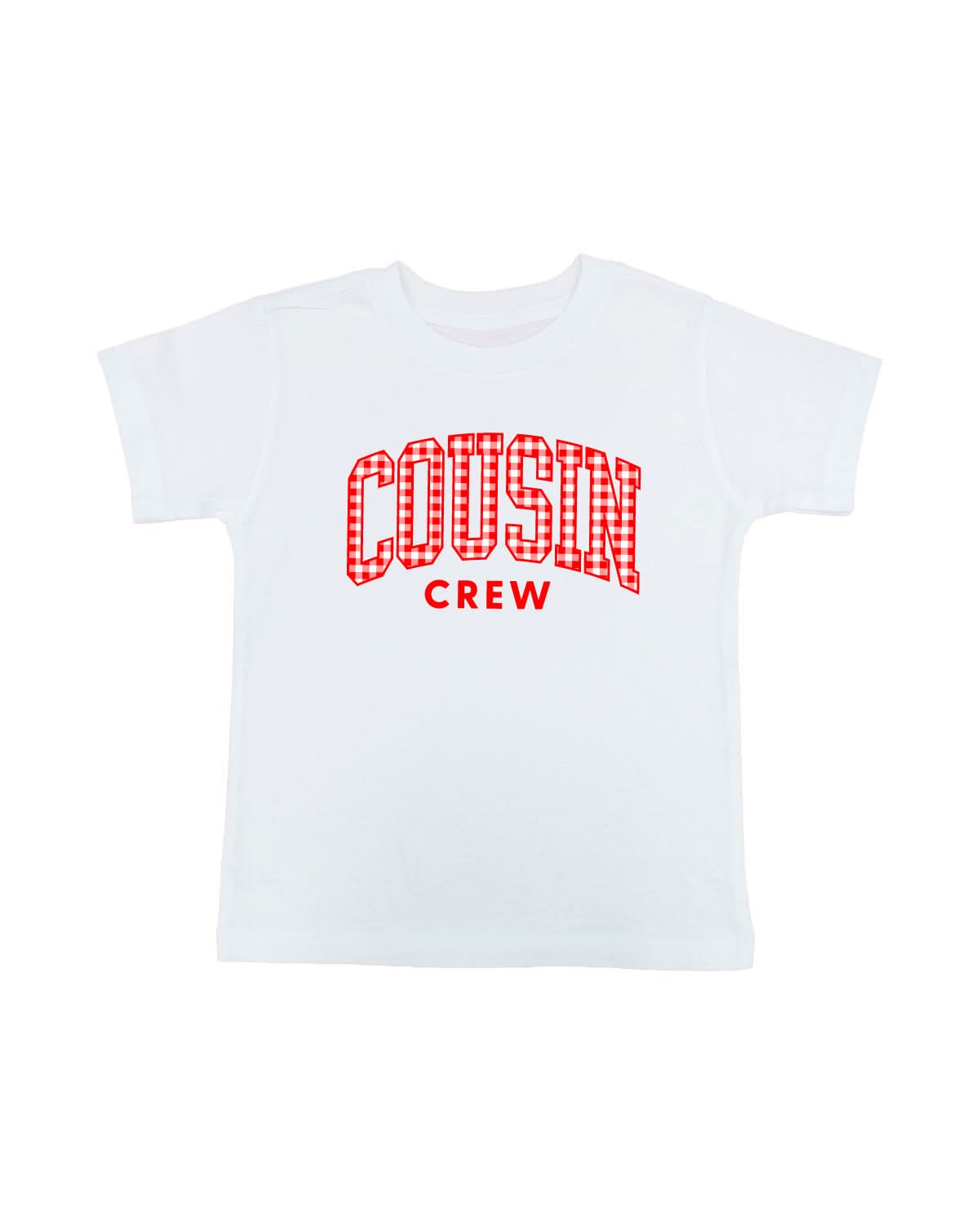 COUSIN CREW Gingham Print Tee - Child Red White & Blue Patriotic Shirt | Little Mama Shirt Shop Little Mama Shirt Shop