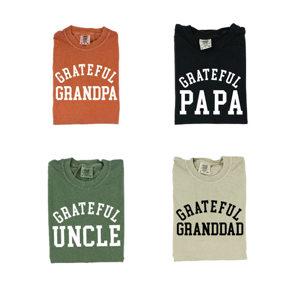 Grateful Family Names - Male - SHORT SLEEVE COMFORT COLORS TEE