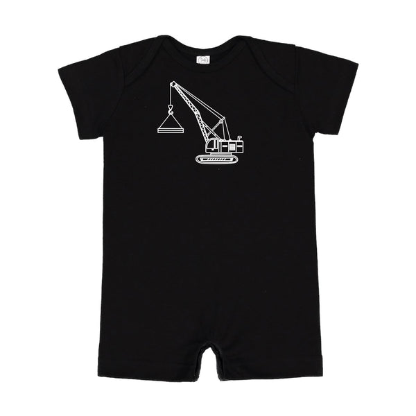 CRANE - Minimalist Design - Short Sleeve / Shorts - One Piece Baby Romper