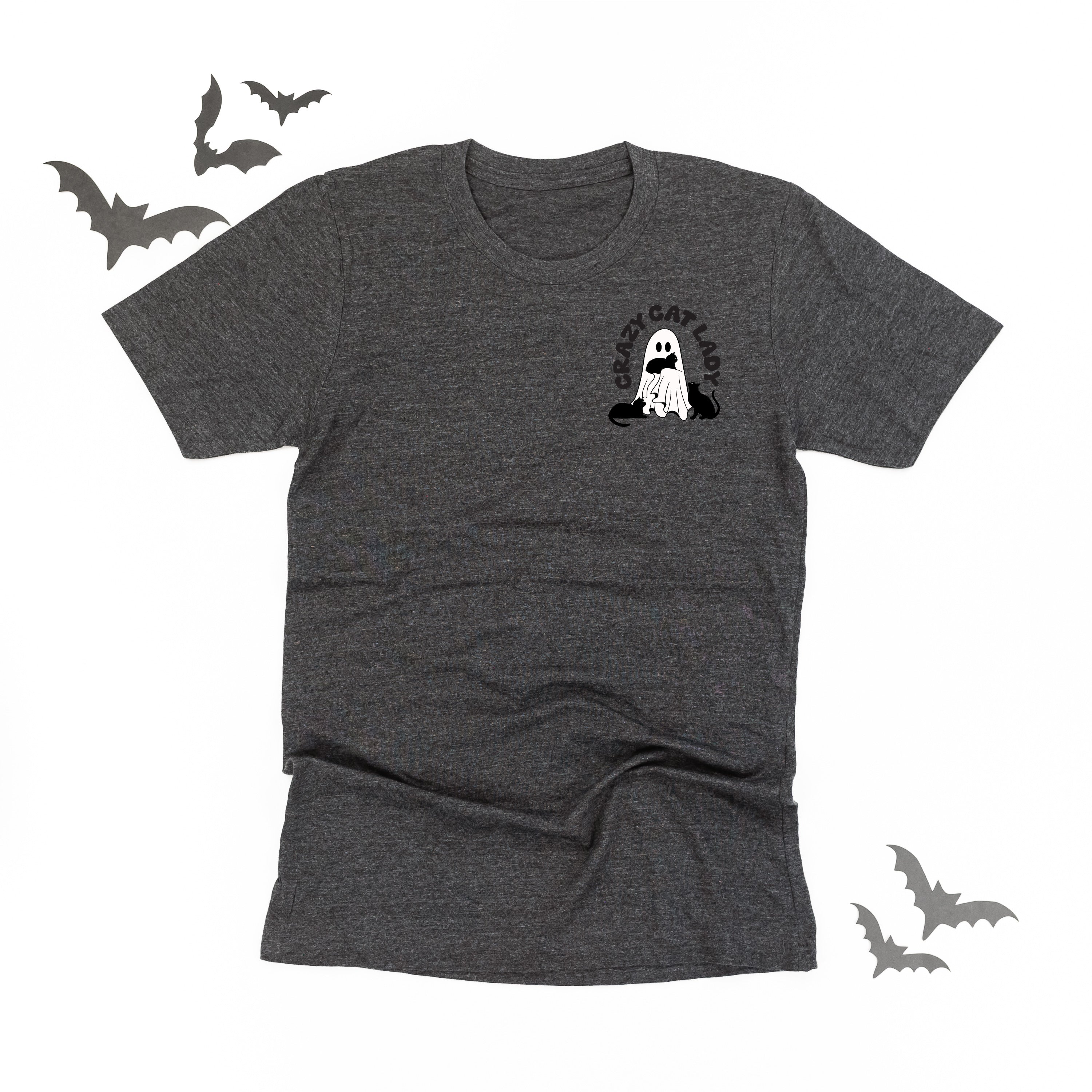 Crazy Cat Lady - POCKET DESIGN - Unisex Tee Little Mama Shirt Shop