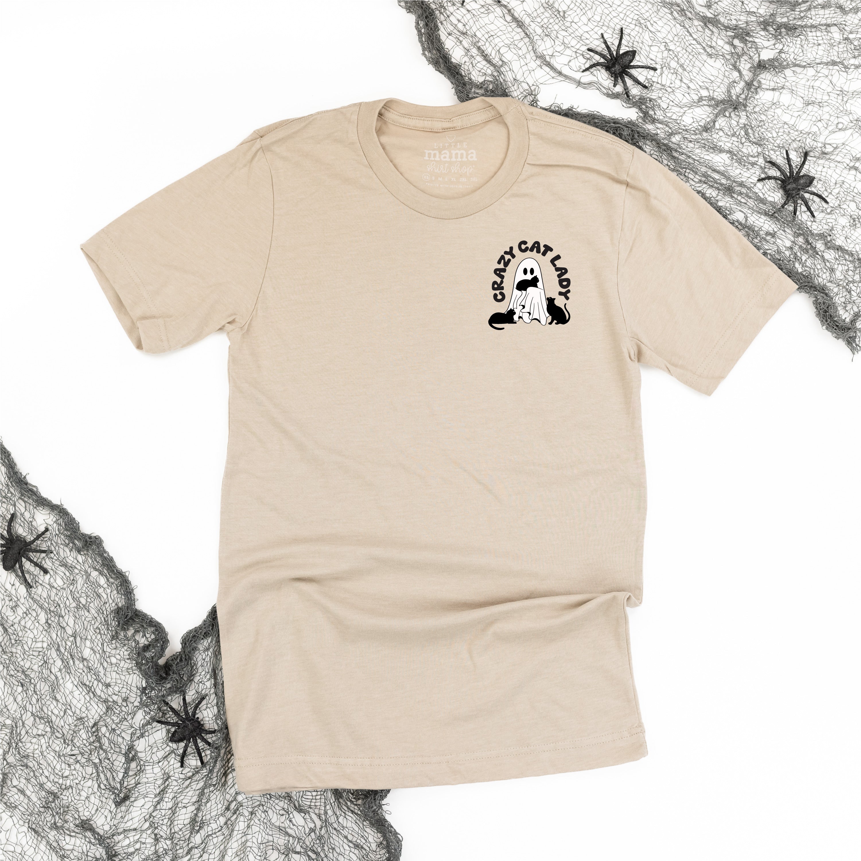Crazy Cat Lady - POCKET DESIGN - Unisex Tee Little Mama Shirt Shop