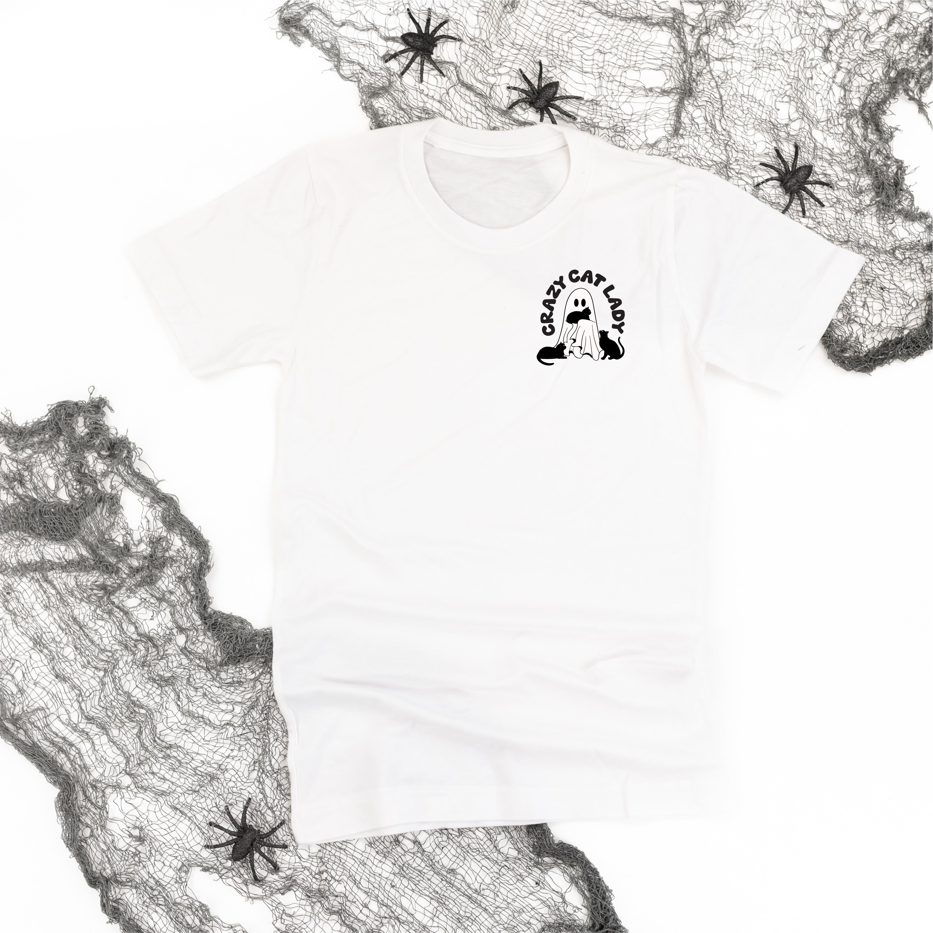 Crazy Cat Lady - POCKET DESIGN - Unisex Tee Little Mama Shirt Shop
