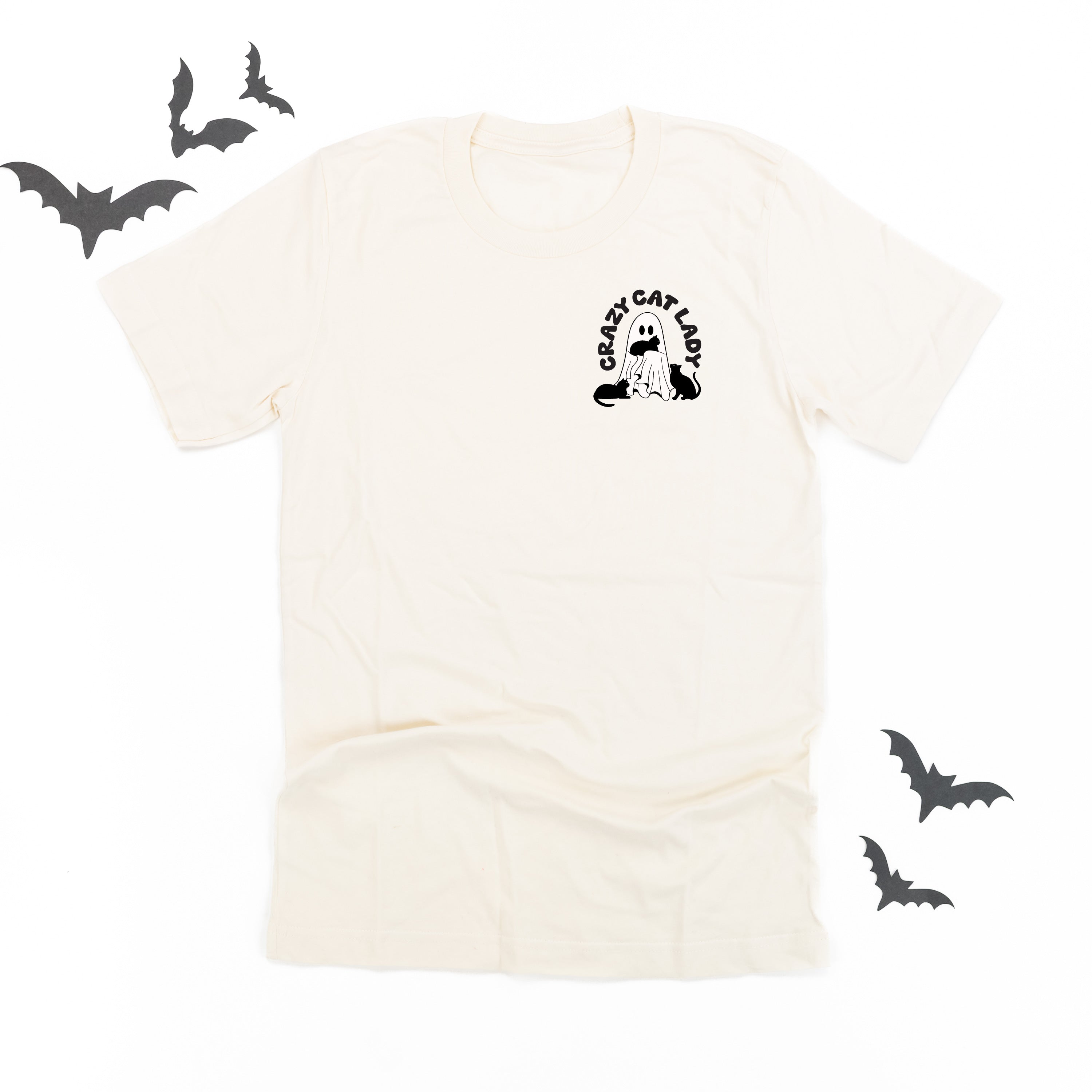 Crazy Cat Lady - POCKET DESIGN - Unisex Tee Little Mama Shirt Shop