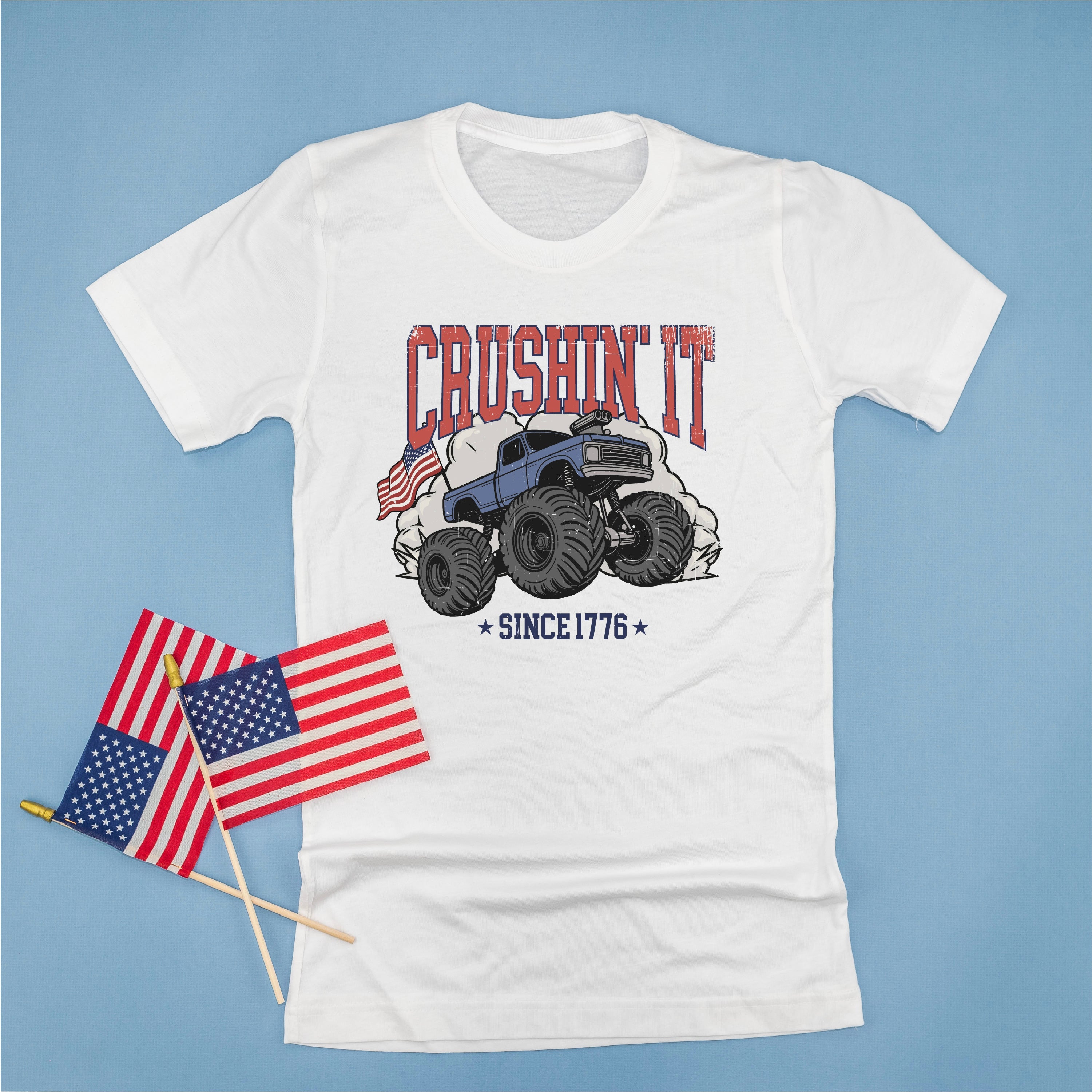 Crushin' It Since 1776 - Unisex Tee Little Mama Shirt Shop