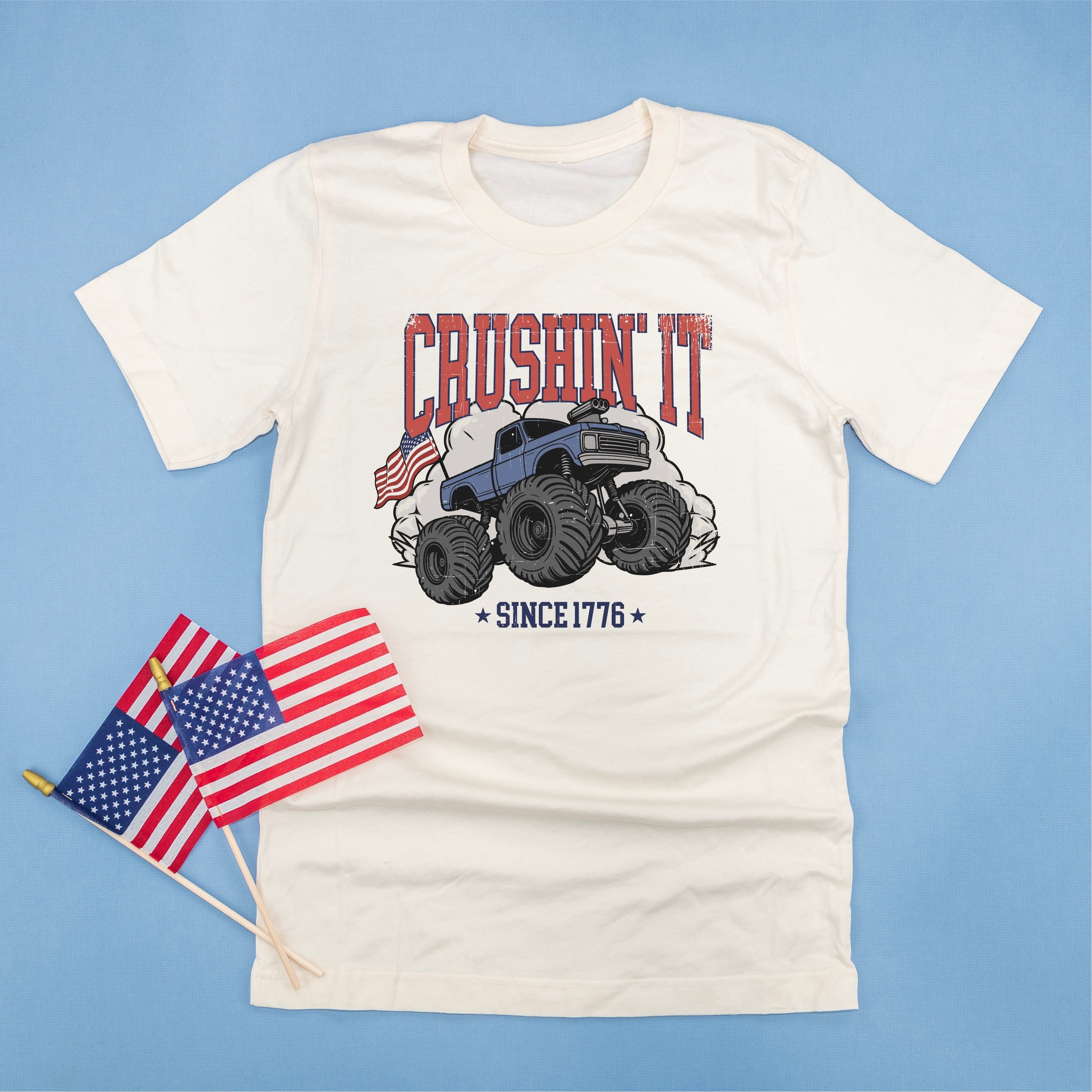 Crushin' It Since 1776 - Unisex Tee Little Mama Shirt Shop