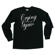 CRYING AT THE GYM - LONG SLEEVE COMFORT COLORS TEE Little Mama Shirt Shop