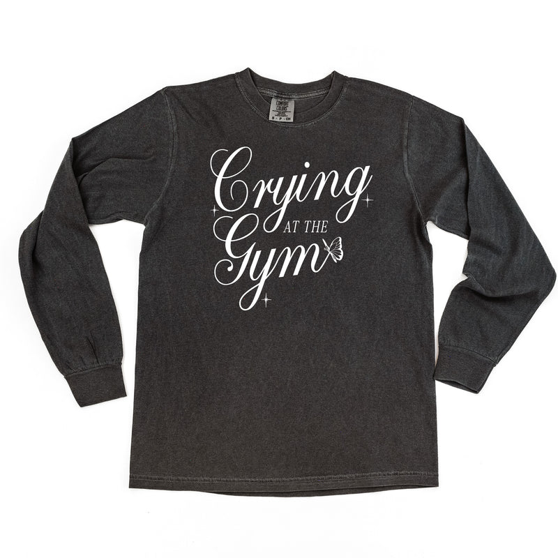 CRYING AT THE GYM - LONG SLEEVE COMFORT COLORS TEE