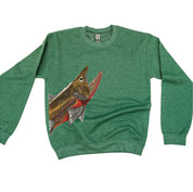 Cutthroat Trout - Hand Drawn - BASIC Fleece Little Mama Shirt Shop LLC