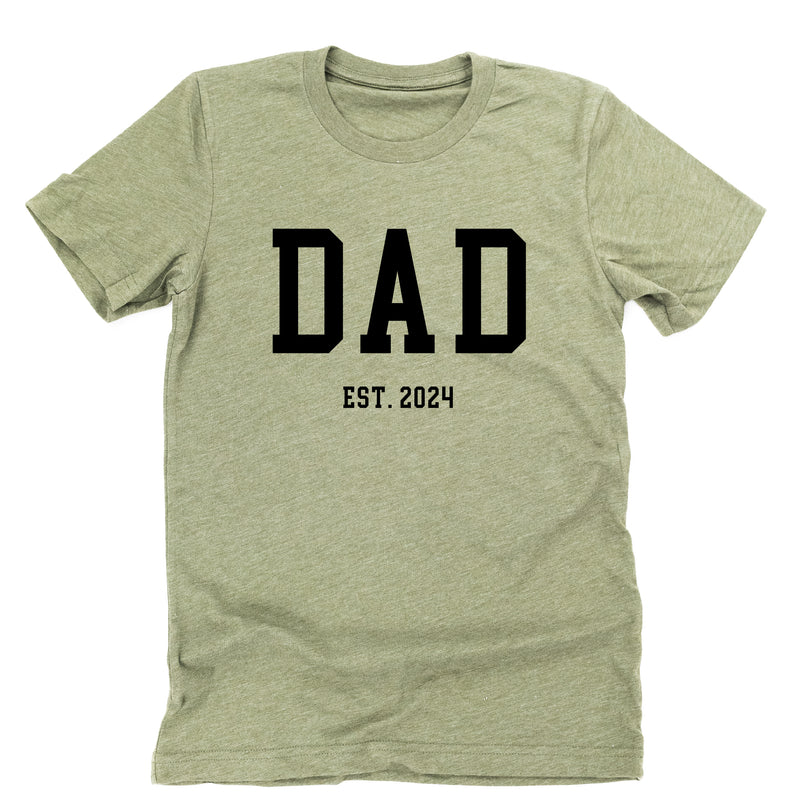DAD - EST. (Select Your Year) - Unisex Tee