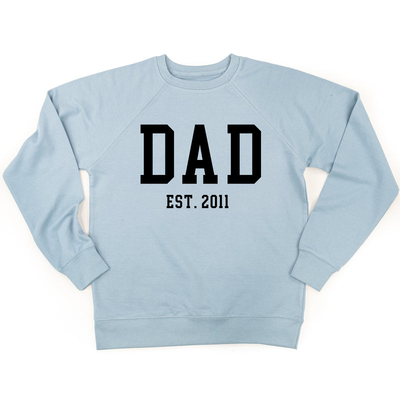 DAD - EST. (Select Your Year) - Lightweight Pullover Sweater