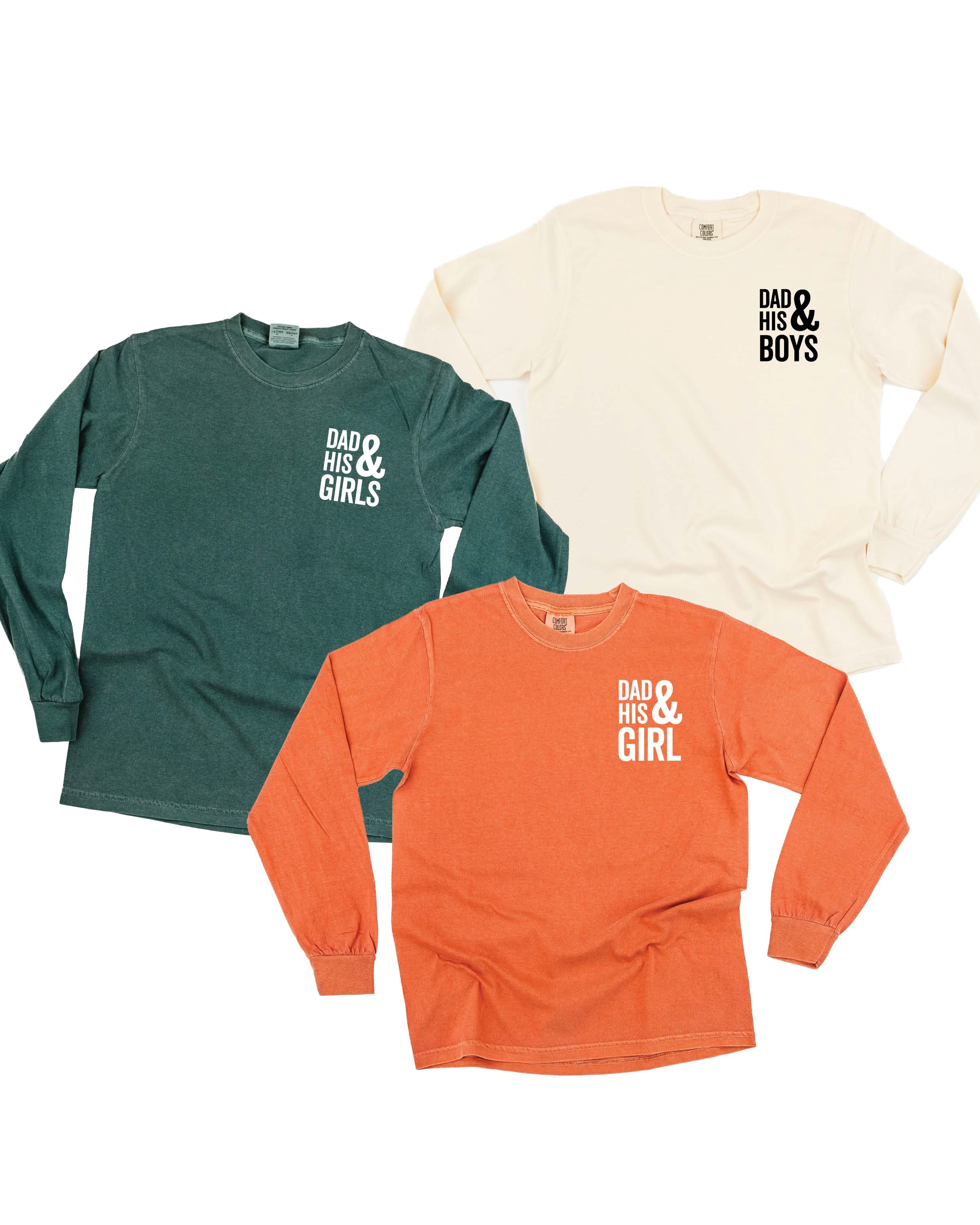  Girl(s) - Long Sleeve Comfort Colors Tee Little Mama Shirt Shop