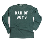 Dad of Boys - LONG SLEEVE Comfort Colors Tee Little Mama Shirt Shop