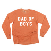 Dad of Boys - LONG SLEEVE Comfort Colors Tee Little Mama Shirt Shop