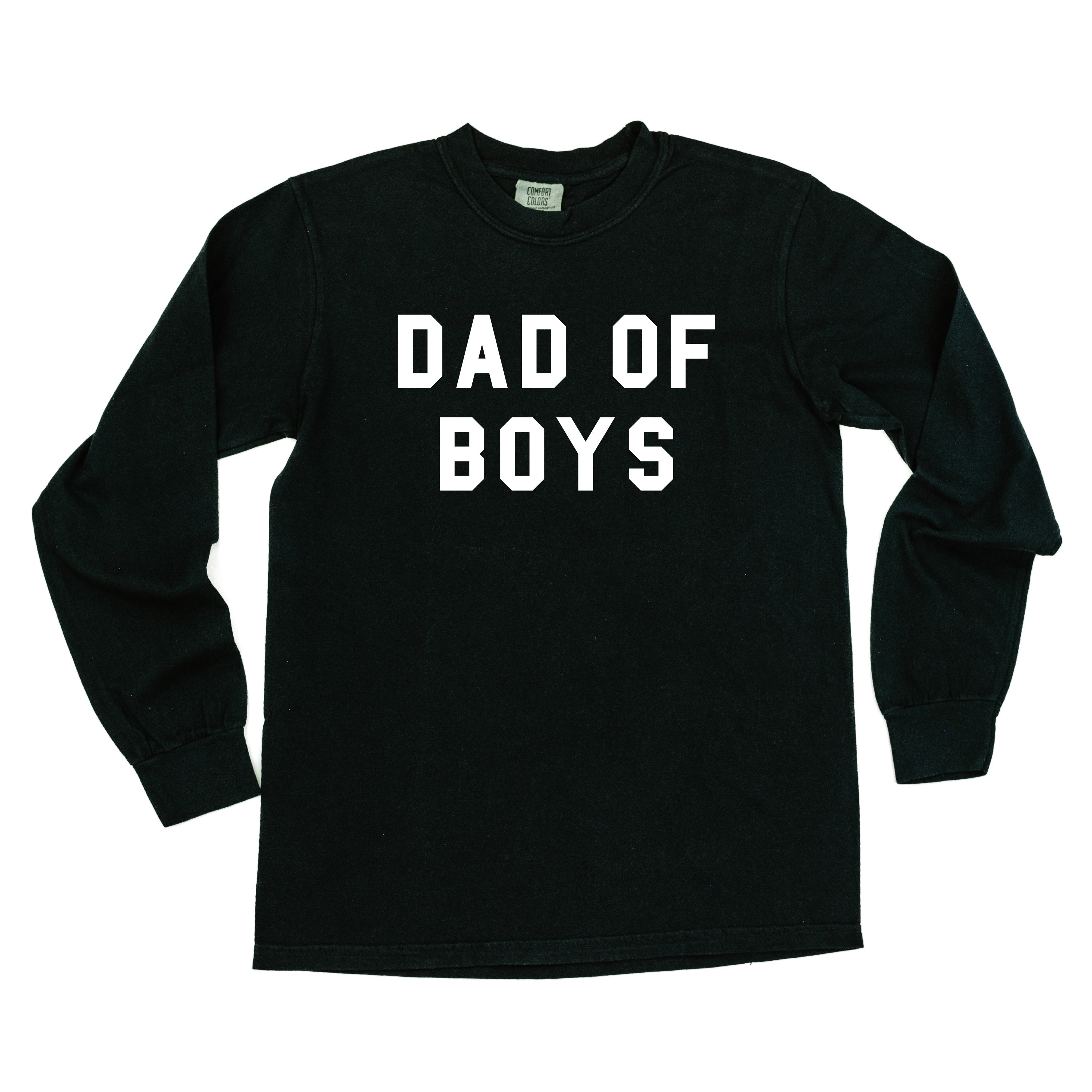 Dad of Boys - LONG SLEEVE Comfort Colors Tee Little Mama Shirt Shop