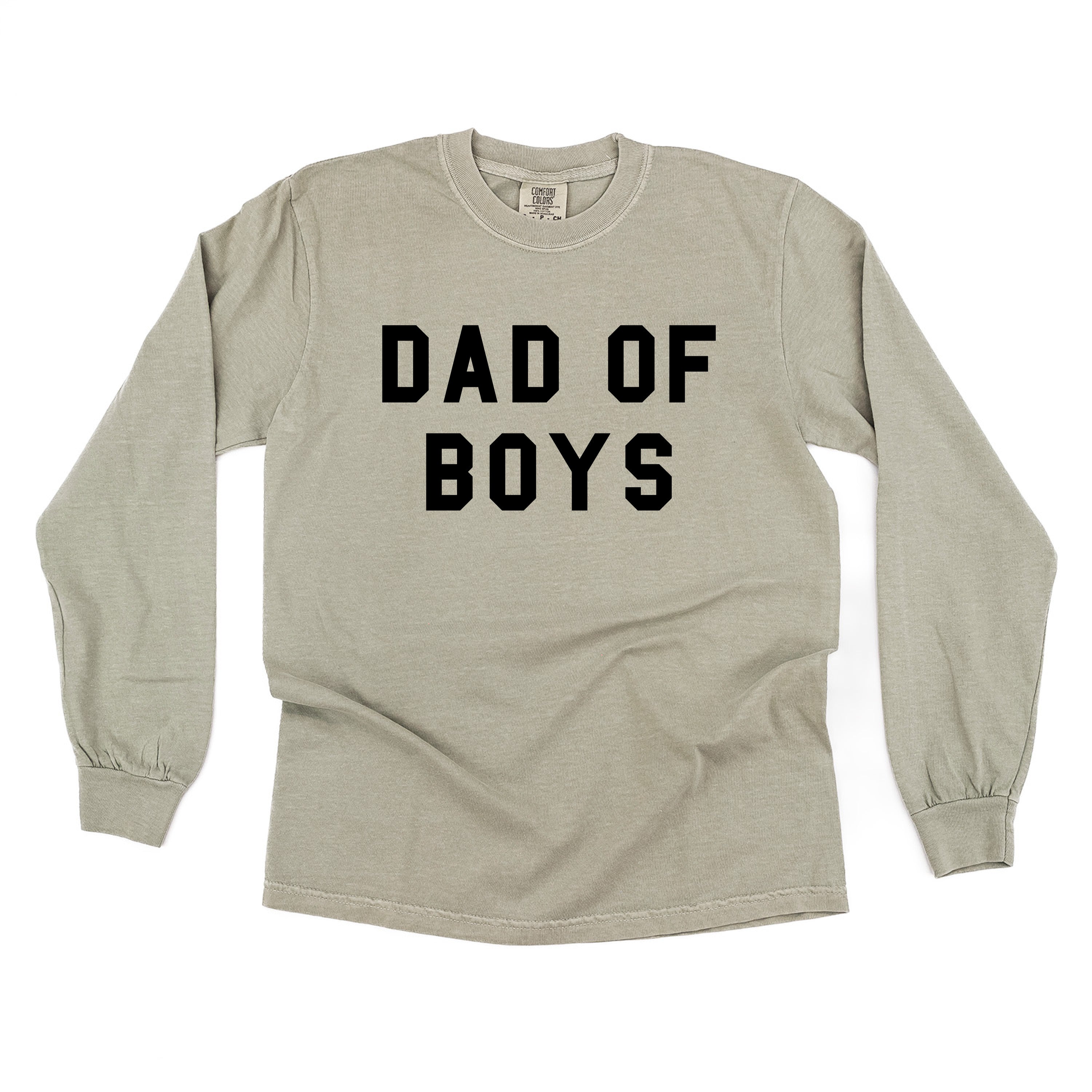 Dad of Boys - LONG SLEEVE Comfort Colors Tee Little Mama Shirt Shop