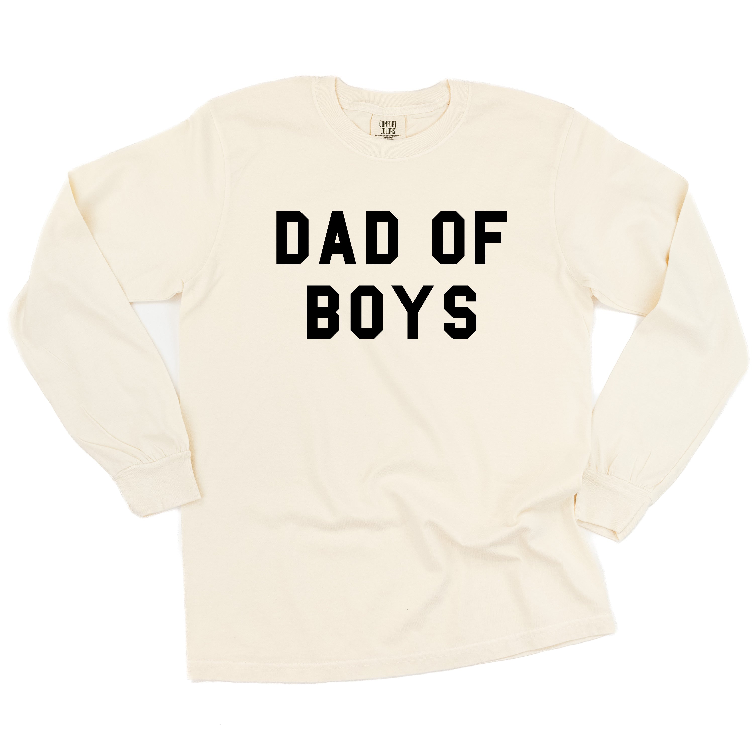 Dad of Boys - LONG SLEEVE Comfort Colors Tee Little Mama Shirt Shop