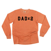 DAD x (Child Number) - LONG SLEEVE Comfort Colors Tee Little Mama Shirt Shop