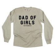 Dad of Girls #outnumbered - LONG SLEEVE Comfort Colors Tee Little Mama Shirt Shop