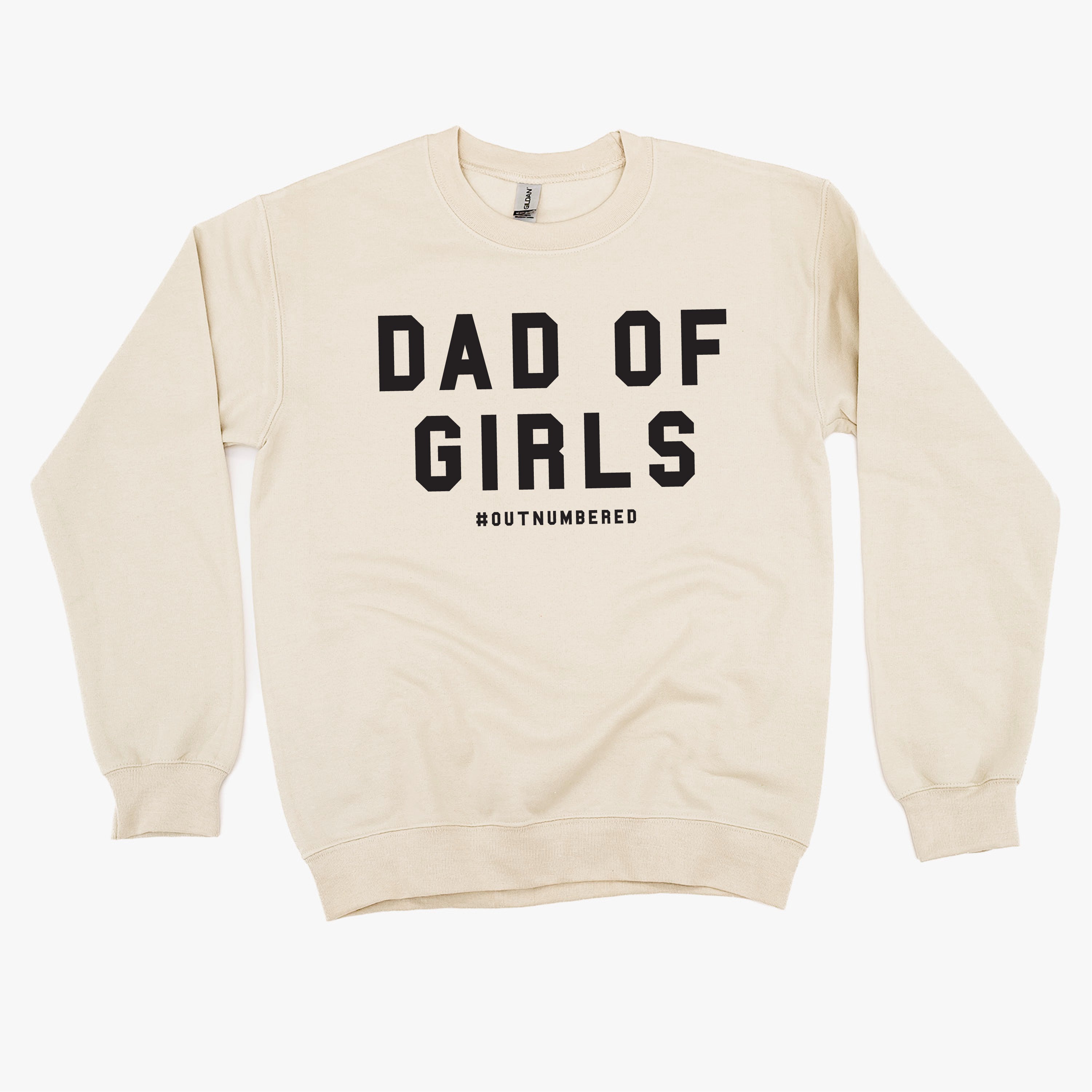 Dad of Girls #outnumbered - BASIC Fleece Little Mama Shirt Shop LLC