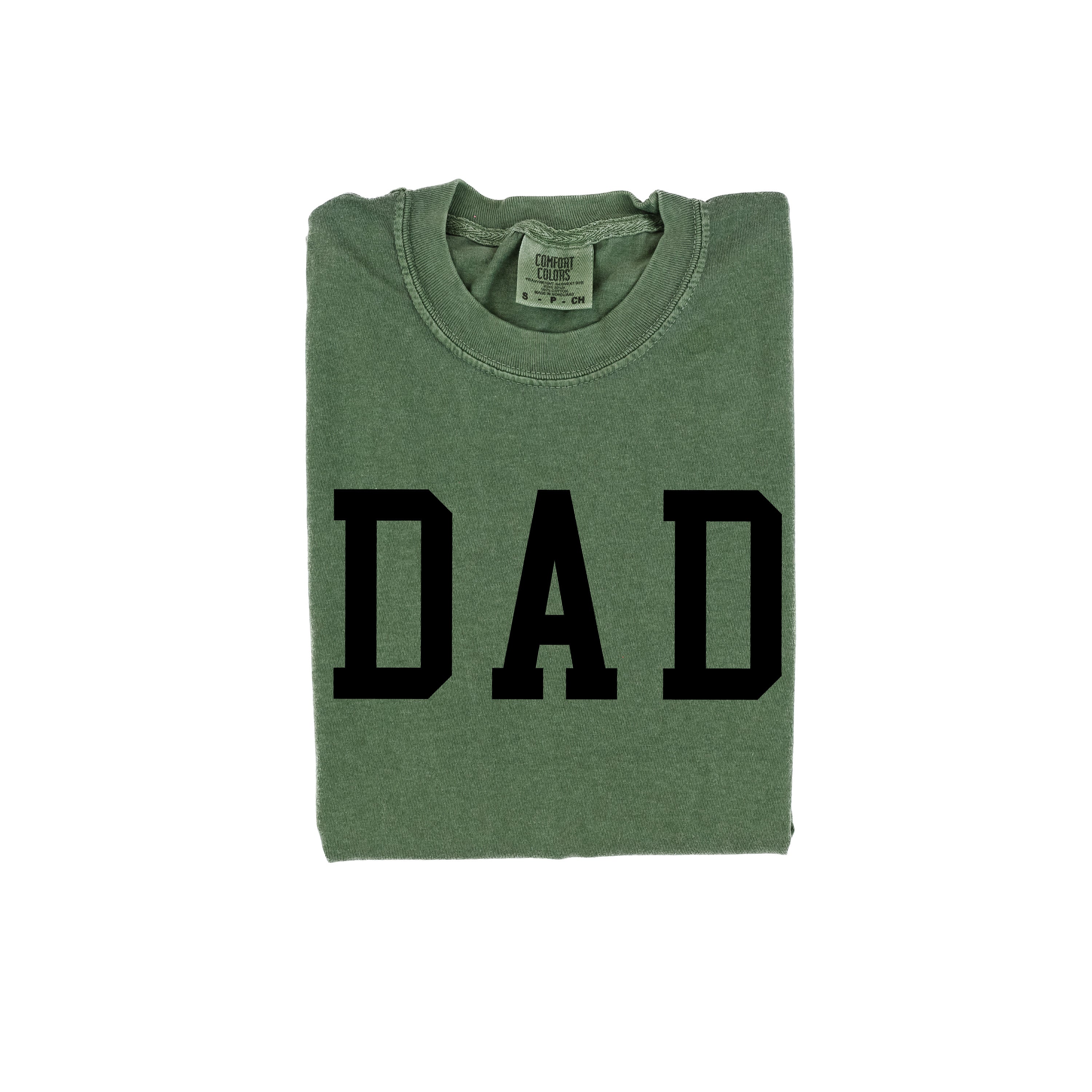 Dad - Varsity Straight Line - Comfort Colors Tee Little Mama Shirt Shop