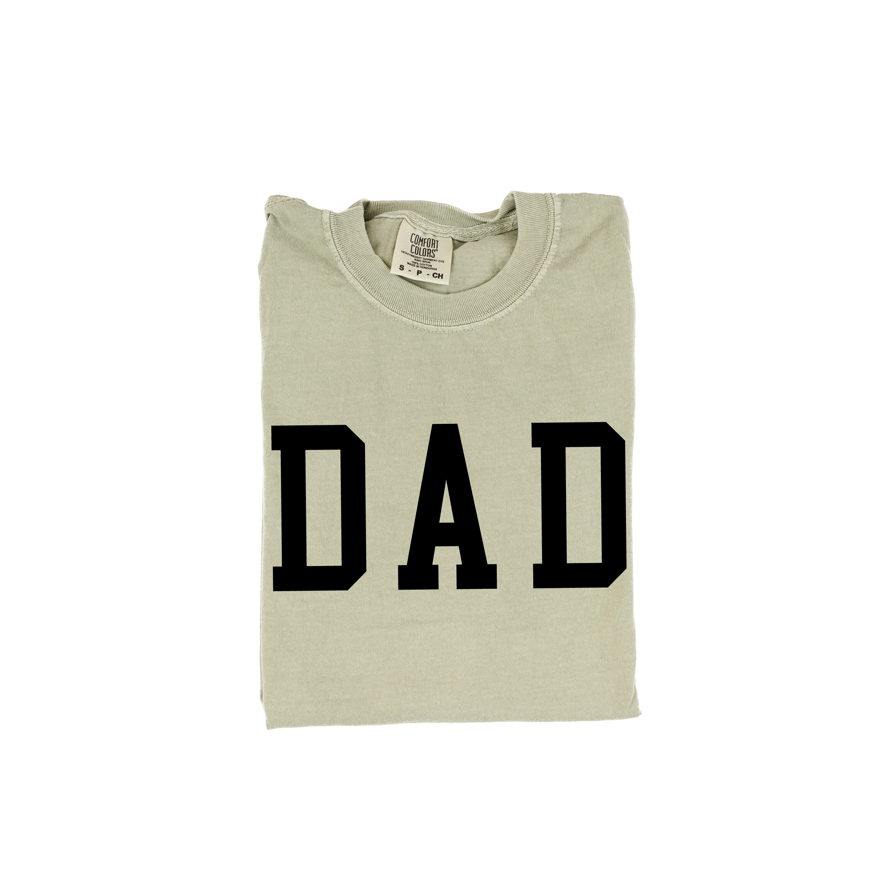 Dad - Varsity Straight Line - Comfort Colors Tee Little Mama Shirt Shop