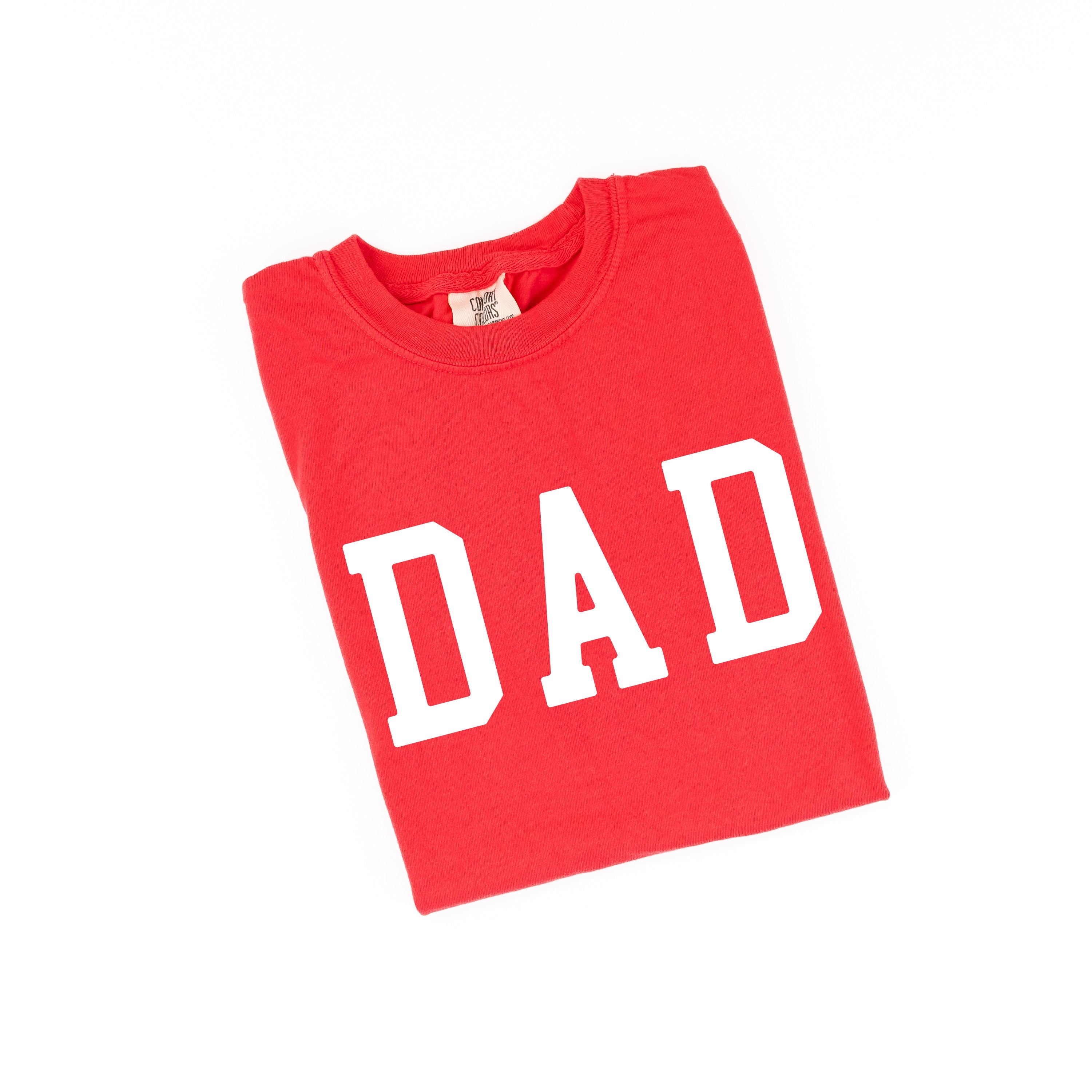 Dad - Varsity Straight Line - Comfort Colors Tee Little Mama Shirt Shop