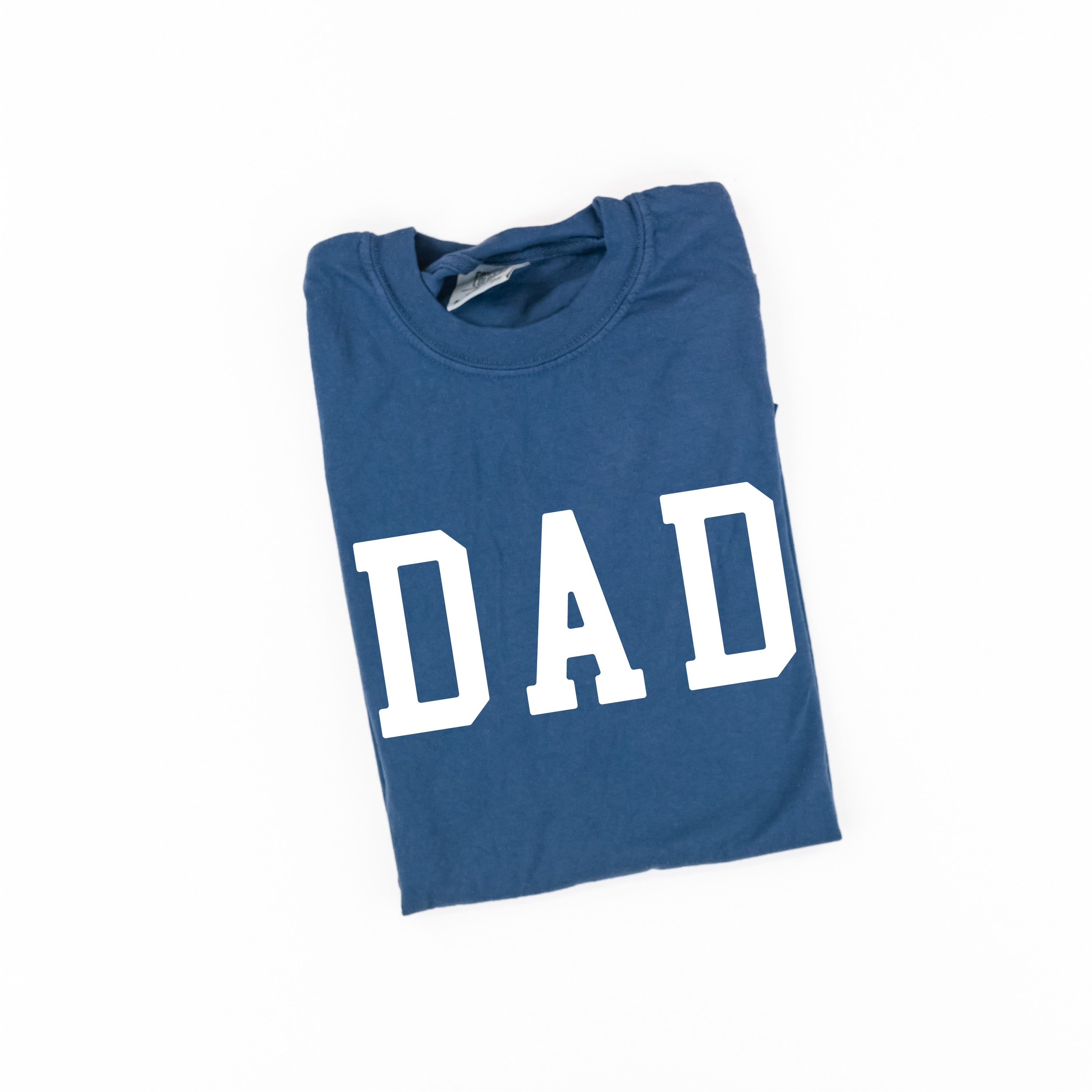 Dad - Varsity Straight Line - Comfort Colors Tee Little Mama Shirt Shop