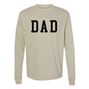 Dad - Varsity Straight Line - LONG SLEEVE Comfort Colors Tee Little Mama Shirt Shop