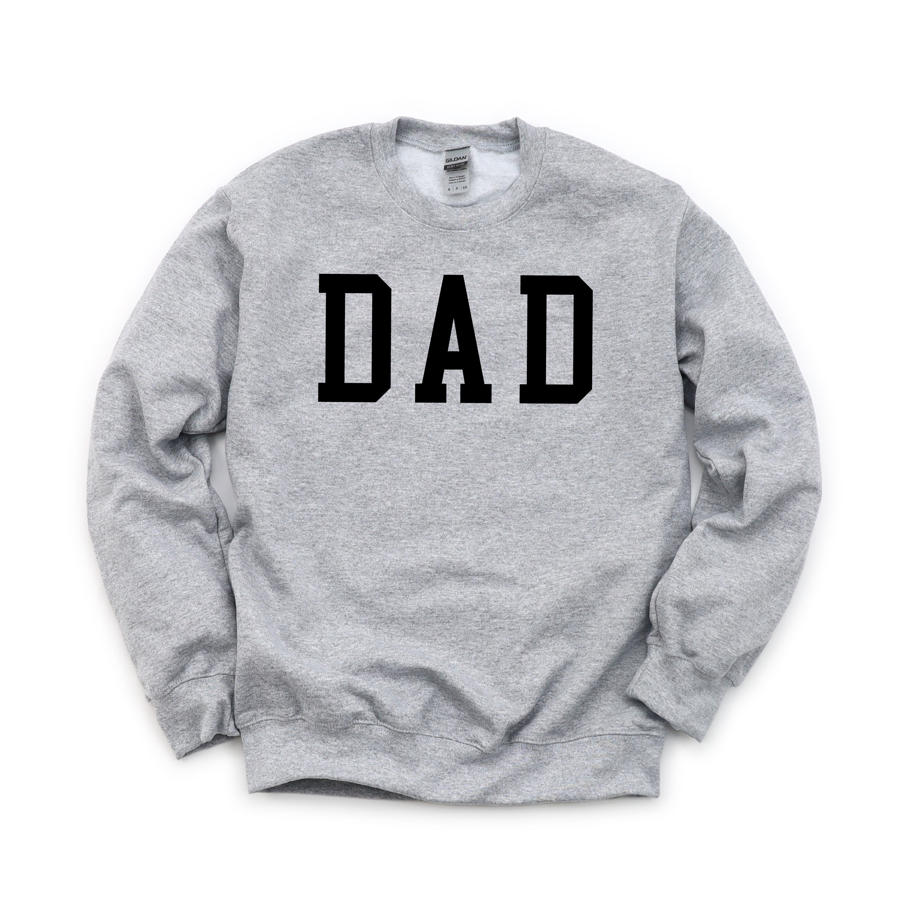 DAD - Varsity Straight Line - BASIC Fleece Little Mama Shirt Shop LLC