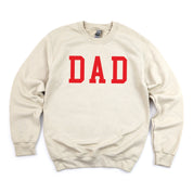 DAD - Varsity Straight Line - BASIC Fleece Little Mama Shirt Shop LLC