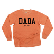 Dada - Est. (Select Your Year) - LONG SLEEVE Comfort Colors Tee Little Mama Shirt Shop