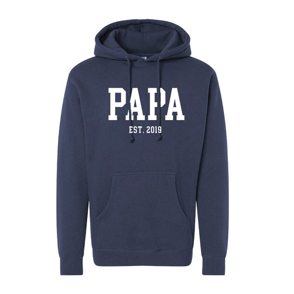 TRUE NAVY - Midweight Father's Day Hoodie - EST. - Select Your Name and Year