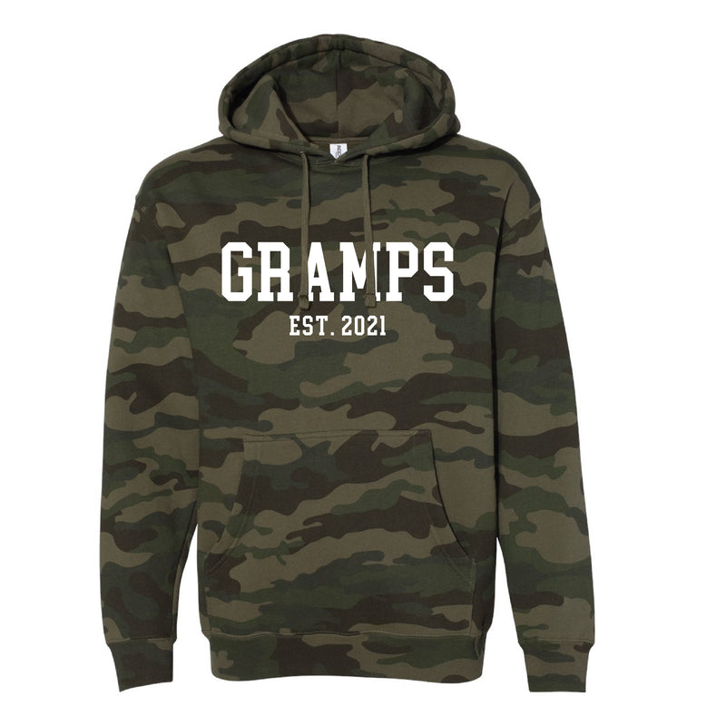 CLASSIC CAMO - Midweight Father's Day Hoodie - EST. - Select Your Name and Year