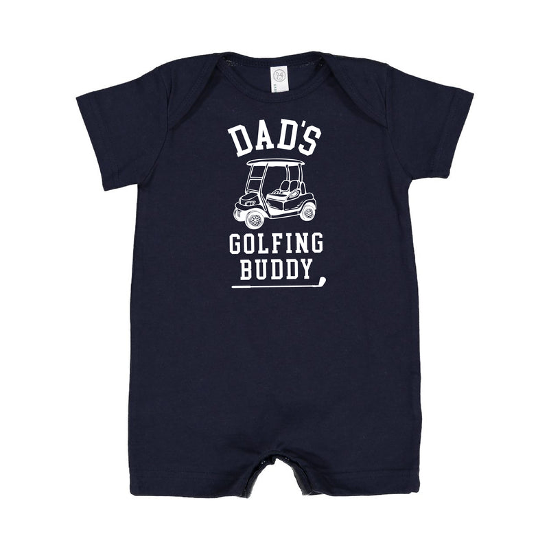Dad's Golfing Buddy - Short Sleeve / Shorts - One Piece Baby Romper