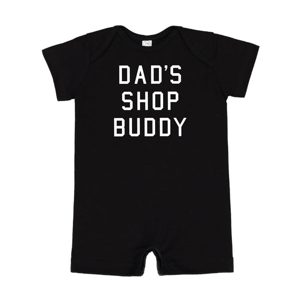 Dad's Shop Buddy - Short Sleeve / Shorts - One Piece Baby Romper