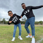 DAD'S GUY - VARSITY - Long Sleeve Child Shirt Little Mama Shirt Shop