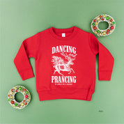Dancing and Prancing in Jingle Bell Square - Child Sweater Little Mama Shirt Shop