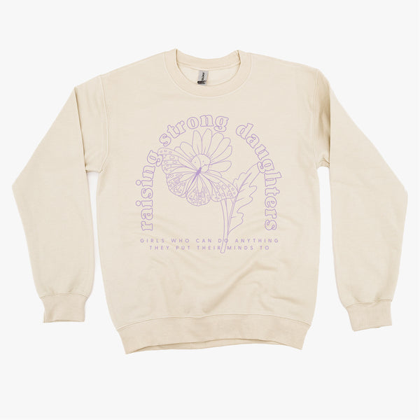 Raising Strong Daughters (Plural) - BASIC FLEECE CREWNECK