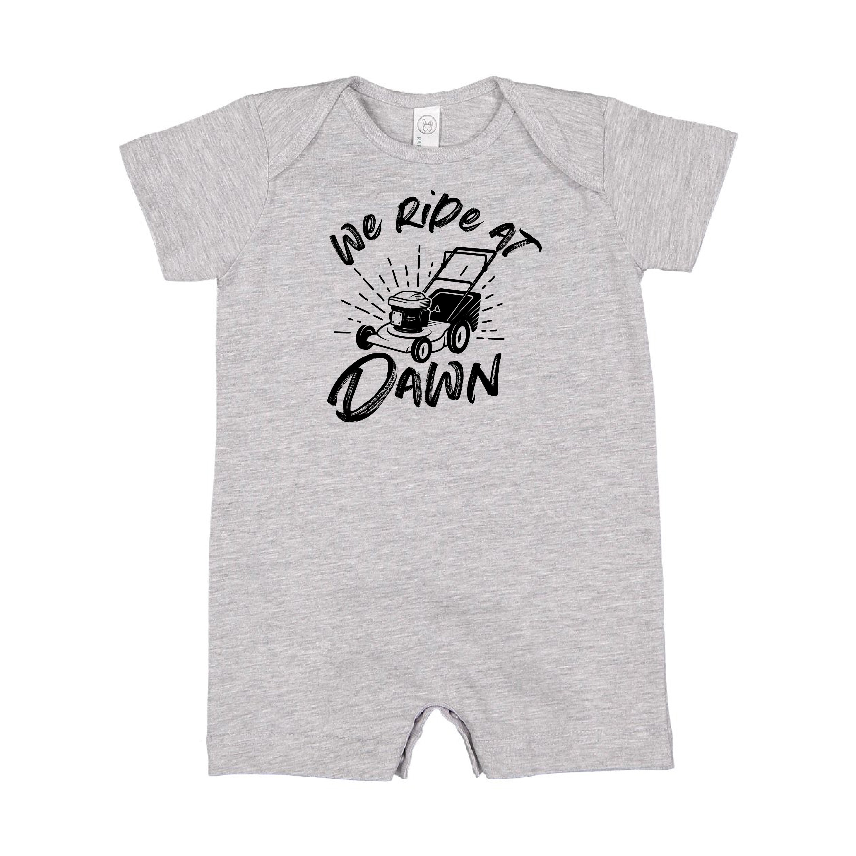 Push Mower - We Ride At Dawn - Shorts Romper Little Mama Shirt Shop