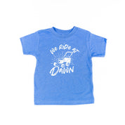 Push Mower - We Ride At Dawn - Child Tee Little Mama Shirt Shop
