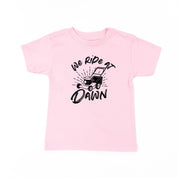 Push Mower - We Ride At Dawn - Child Tee Little Mama Shirt Shop